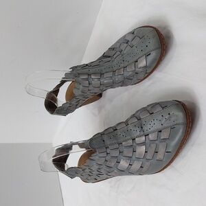 Reiker Women's Sina 78 Antistress Slingback Sandals EU 41 US 10-10.5 Blue/ Grey